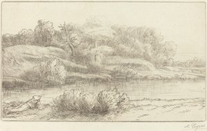 Banks of the Venelle Edge of the Venelle. av Alphonse Legros