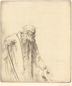 Tiggare (En tiggare) av Alphonse Legros