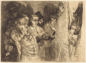 Black Cat Den svarta katten. av Alphonse Legros