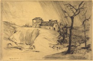 Tegelbruk (La Briqueterie) av Alphonse Legros