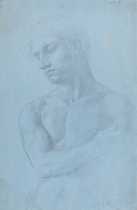 Byst av naken man. av Alphonse Legros