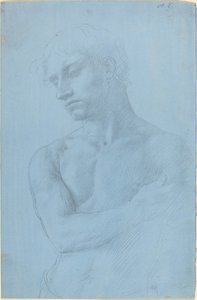 Byst av naken man av Alphonse Legros