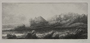 Stuga i träsket av Alphonse Legros