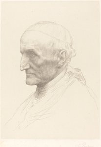 Kardinal Manning, 2:a plattan. av Alphonse Legros