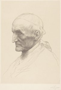 Kardinal Manning, andra plattan av Alphonse Legros