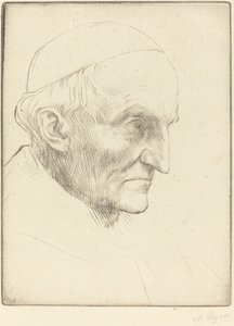 Kardinal Manning, 3:e tallriken. av Alphonse Legros