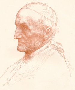Kardinal Manning, c1857-1903, c1903. av Alphonse Legros