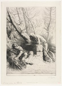 Döden och vedhuggaren av Alphonse Legros