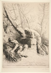 Döden och vedhuggaren av Alphonse Legros