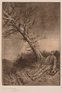 En vagabonds död av Alphonse Legros