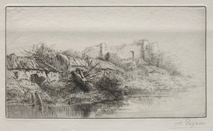 Öde by av Alphonse Legros