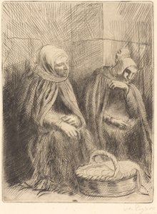 Äggförsäljare, 1:a tallrik Äggförsäljare. av Alphonse Legros