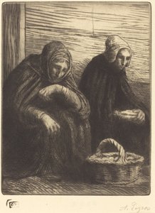 Äggförsäljare, 2:a tallrik Äggförsäljare. av Alphonse Legros