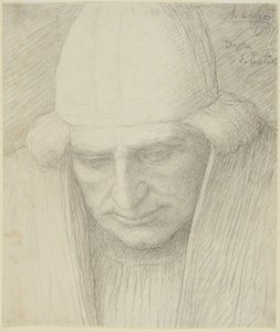Äldre man med keps av Alphonse Legros