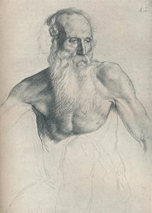 Studie av gammal man med långt skägg, c1895, 1923 av Alphonse Legros