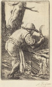 Fagot-cutter (Fagot-skäraren) av Alphonse Legros