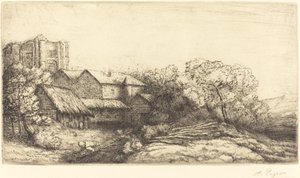 Gård vid klostret av Alphonse Legros