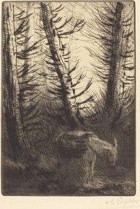 Bonde och hans åsna av Alphonse Legros