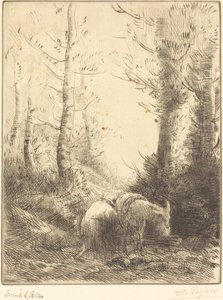 Bonde och hans åsna av Alphonse Legros