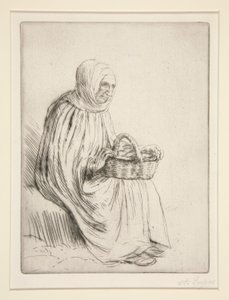 Marknadskvinna av Alphonse Legros