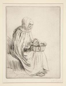 Marknadskvinna av Alphonse Legros