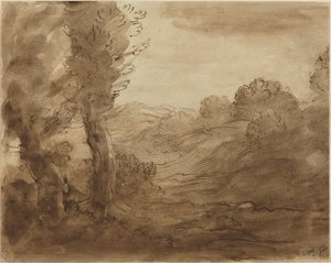 Gångstig i Bourgogne. av Alphonse Legros