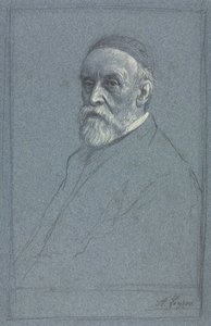 George Frederick Watts, R.A., ca. 1877-1878. av Alphonse Legros