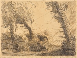Skördekvinnor överraskade av stormen av Alphonse Legros