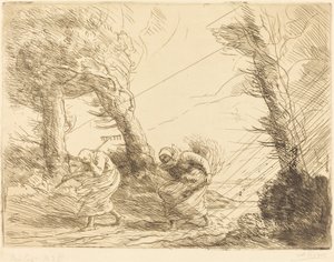 Skördare överraskade av stormen Skördare överraskade av stormen. av Alphonse Legros