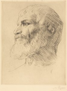 Head of Souliote (Tete de Souliote) av Alphonse Legros