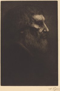 En tiggares huvud (Tête de mendiant) av Alphonse Legros