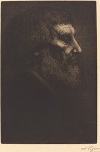 Chef för en tiggare Tete de mendiant. av Alphonse Legros