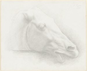 Chef för en häst från Parthenon, 1898. av Alphonse Legros