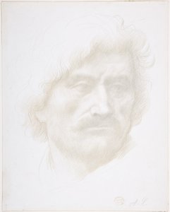 Huvud av en man av Alphonse Legros