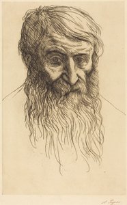 En filosofs huvud (Tête de philosophe) av Alphonse Legros