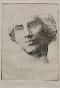 Chef för en ung kvinna av Alphonse Legros