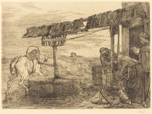 Hästdriven kvarn (Le manege) av Alphonse Legros