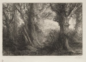 I skogen vid Conteville av Alphonse Legros