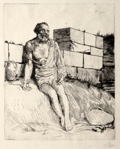 Job (första plattan) av Alphonse Legros
