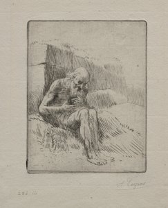 Job 2nd Plate. av Alphonse Legros