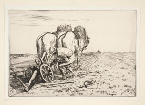 La charrue (Plogen) av Alphonse Legros