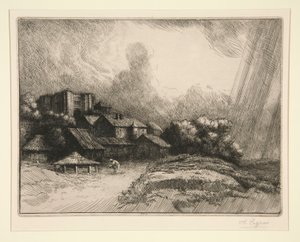 Gården av av Alphonse Legros