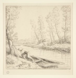 Morgon på floden av Alphonse Legros