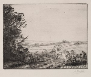 Landskap av Alphonse Legros