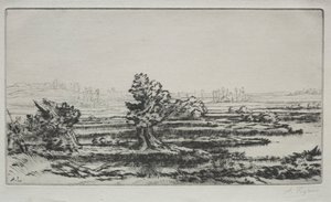 Landskap. av Alphonse Legros