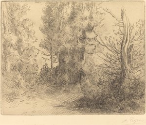 Landskap: Nära Chailleux av Alphonse Legros