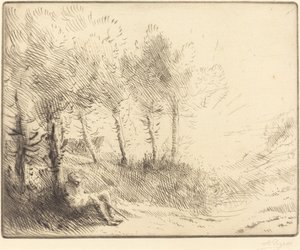 Landskap Landskap. av Alphonse Legros