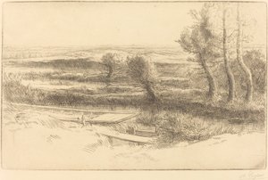 Landskap Landskap. av Alphonse Legros