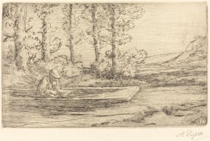Landskap Landskap. av Alphonse Legros