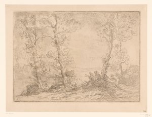 Landschap sätter skruv Laxfiskaren av Alphonse Legros